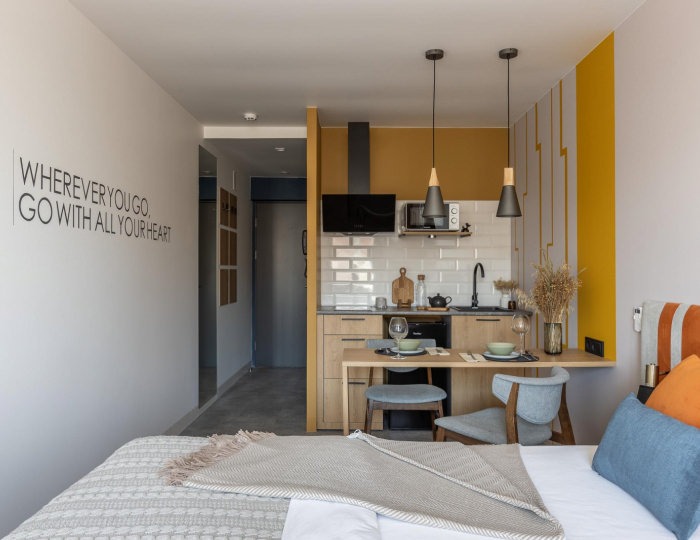 Номер студия с 1 двуспальной кроватью - Апарт-отель Apartments & Hotel Trend / Тренд Бузулук