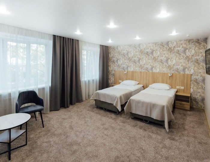 Номер делюкс с 1 двуспальной кроватью, 2 звезды - Гостиница «Ессентуки»