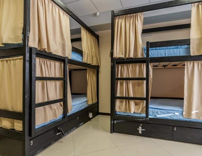 Кровать в 8 местном общем номере - Мини-отель Comfort / Комфорт Петропавловск-Камчатский