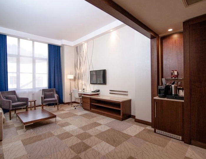 Люкс с одной большой кроватью - Отель Novotel Fit Krasnaya Polyana / Новотель Фит Красная Поляна