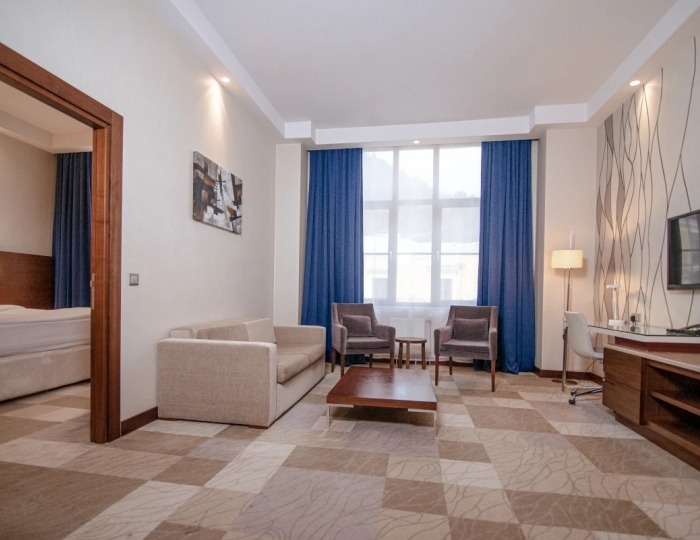 Люкс с одной большой кроватью - Отель Novotel Fit Krasnaya Polyana / Новотель Фит Красная Поляна