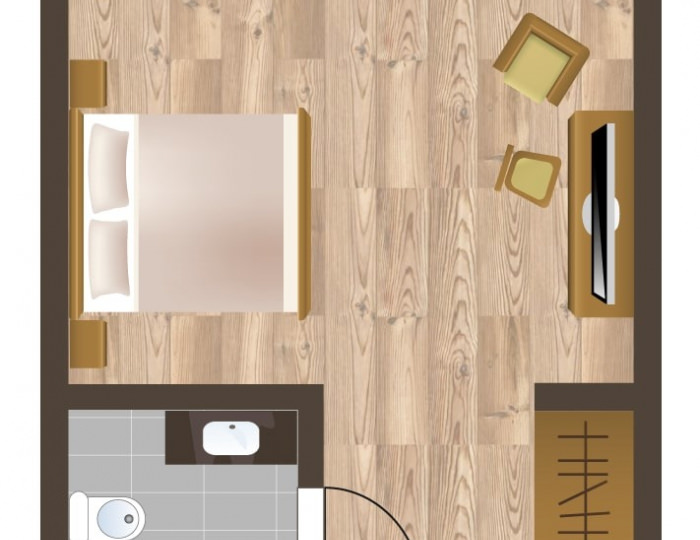 Стандарт с видом на горы (1 категория) - ГК «Поляна 1389 Отель и Спа»