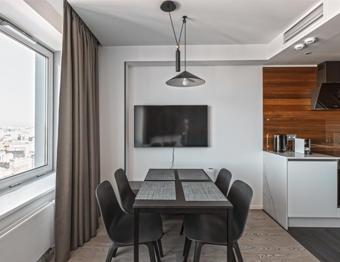 Студия The Highest floors - Апарт-отель Intermark Residence / Интермарк Резиденс