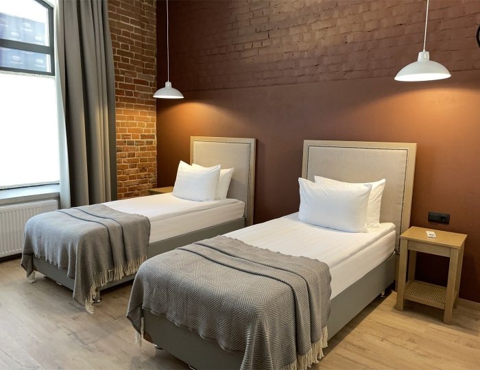 Стандартный двухместный номер с двумя кроватями - Гостиница «Гостиный Двор» Мичуринск