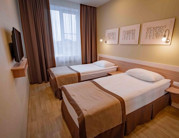 Номер комфорт с 2 односпальными кроватями - Отель «Раздолье» Псков