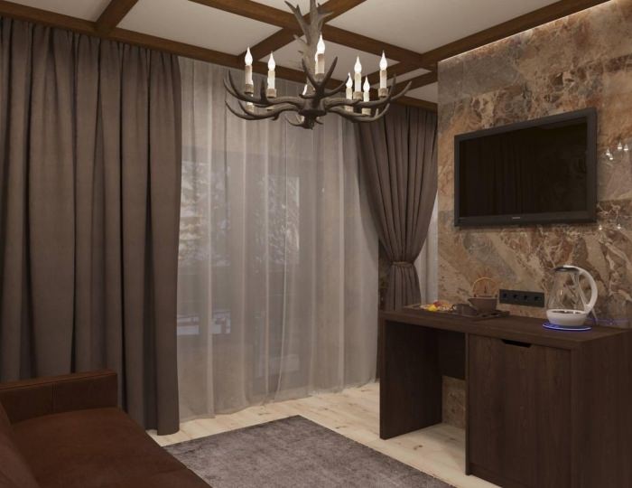 Номер полулюкс с 1 двуспальной кроватью и балконом - Отель Stellar Collection Chalet / Стеллар Коллекшн Шале
