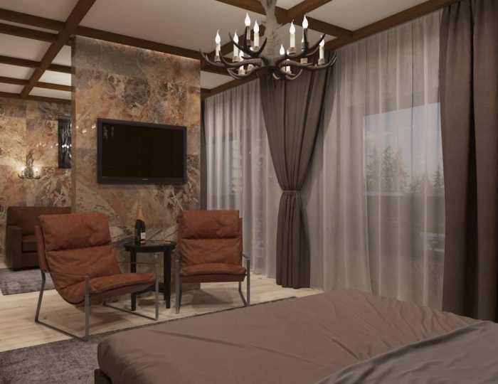 Номер полулюкс с 1 двуспальной кроватью и балконом - Отель Stellar Collection Chalet / Стеллар Коллекшн Шале