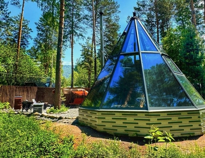Глэмпинг Geometrica lounge hotel / Геометрика Озерное