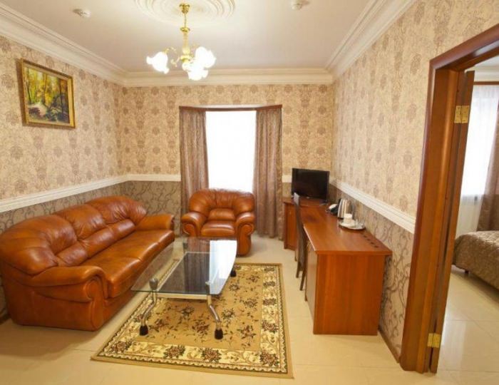 Номер люкс с 1 двуспальной кроватью - Мини-отель «Олимп» Всеволожск