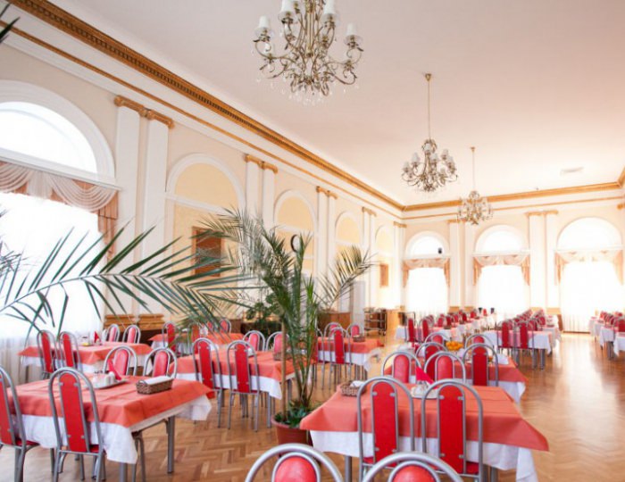 Обеденный зал - Санаторий «им. С.М. Кирова» Железноводск