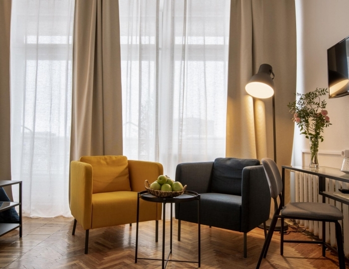 Номер стандарт улучшенный с 1 двуспальной кроватью - Арт-санаторий «Изовела» Апатиты