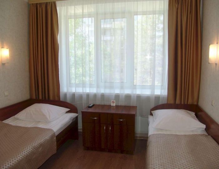 Номер эконом с 2 односпальными кроватями - Гостиница «Таежная» Арсеньев