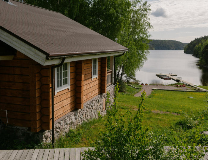 Коттедж улучшенный (Желтый дом) - База отдыха Forrest Lodge Karelia / Форрест Лодж Карелия Реускула