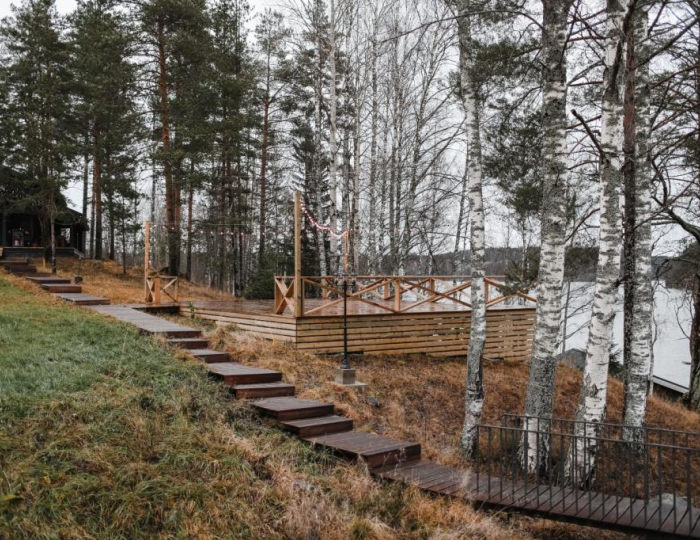 Коттедж премиум (Зелёный дом) - База отдыха Forrest Lodge Karelia / Форрест Лодж Карелия Реускула