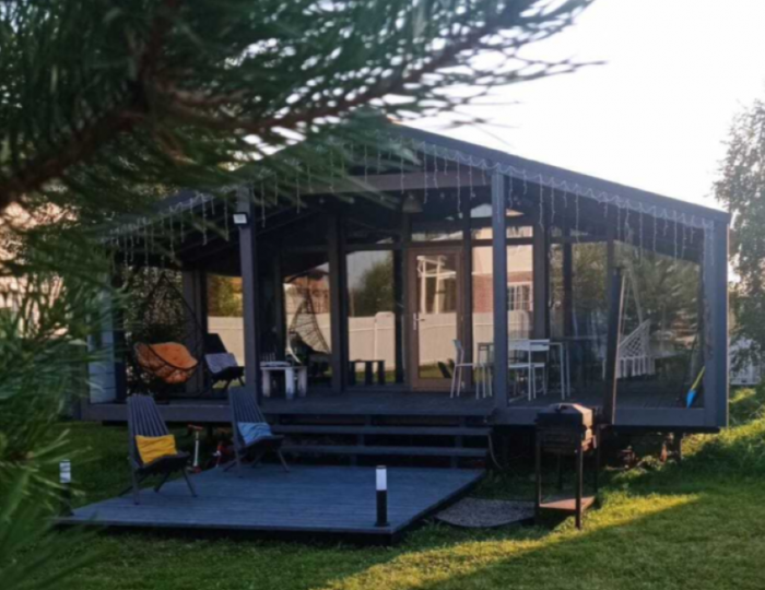 Глэмпинг «Дубльдом с баней на дровах» Истра