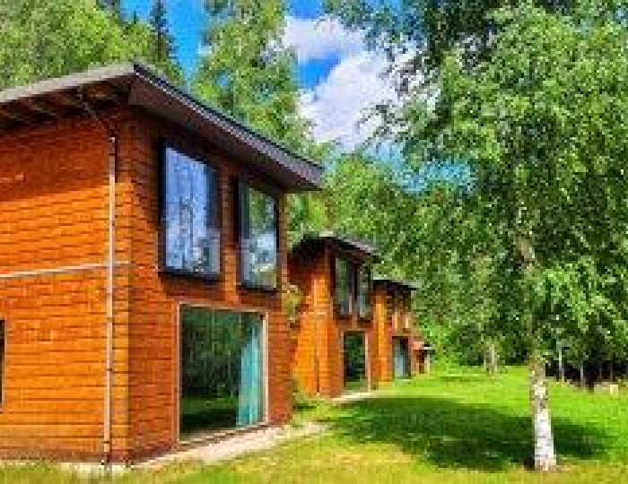 Коттедж с видом на озеро - База отдыха Brusnika Village / Брусника Вилладж Лахденпохья