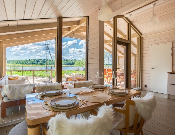 Коттедж Дом Boho / Бохо у воды Новинское