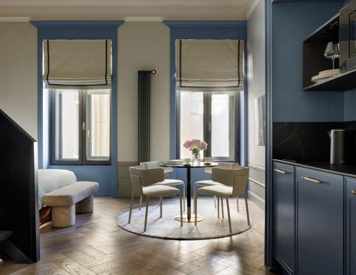 Студия 2-местная 2-уровневая (вид во двор) - Отель «Гимназия №5» Санкт-Петербург