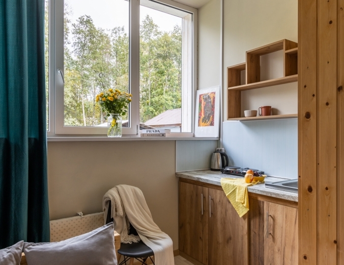 Одноместный номер Стандарт с общей ванной комнатой - База отдыха «Усадьба Лебяжье» Черная Лахта