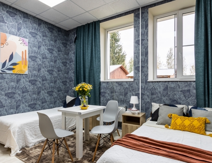 Трехместные Апартаменты с кухней - База отдыха «Усадьба Лебяжье» Черная Лахта