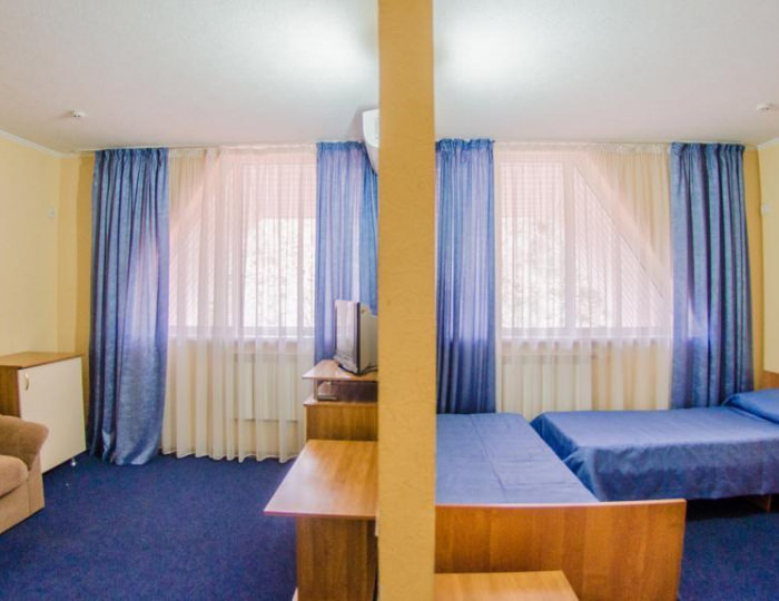 Номер стандарт с 3 односпальными кроватями - Гостиница «Березка» Горячий Ключ