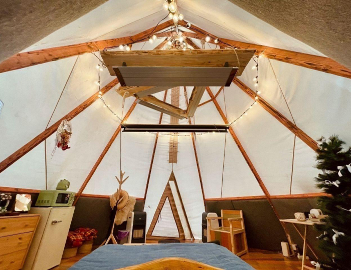 Индейский домик - Глэмпинг «Семейная мини-ферма Фазенда» Ваюхино