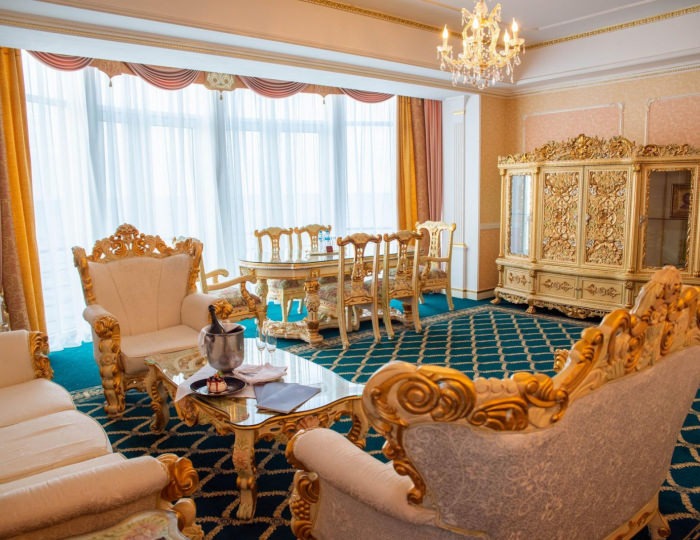 2-комнатный номер люкс президентский с 1 двуспальной кроватью - Отель Grand Palace / Гранд Палас Светлогорск