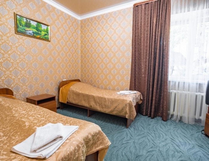 Номер комфорт с 2 односпальными кроватями - Пансионат «Эльбрус» Тегенекли