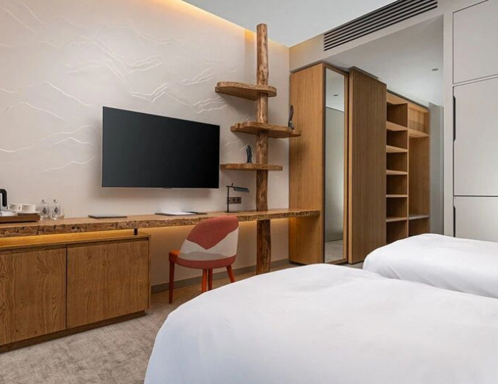 семейный делюкс с видом на озеро и раздельными кроватями - База отдыха «Манжерок 5 звезд» Манжерок