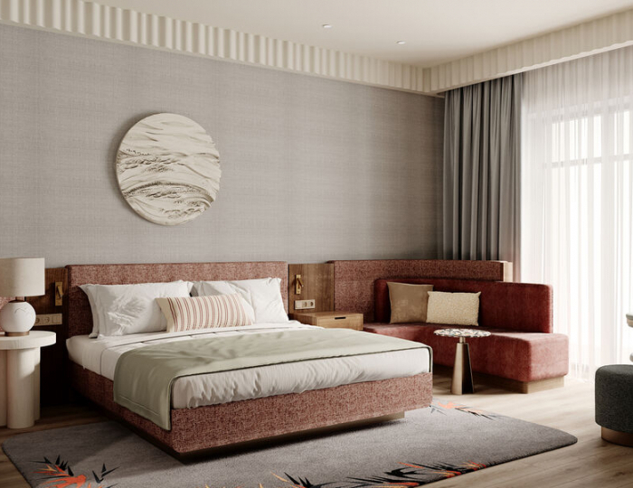 делюкс с 2-спальной кроватью - Отель «Мантера Суприм Сисайд» Сочи