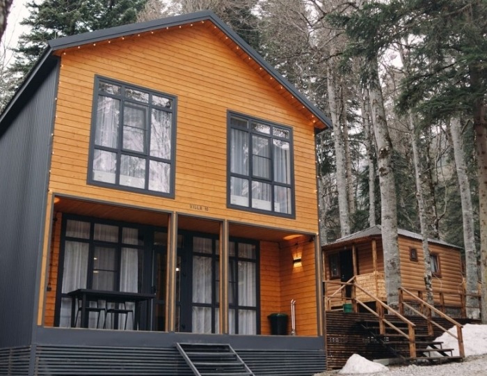 Villa Вилла №10 двухэтажная в стиле Монохром - Эко-отель «Райский уголок» Архыз