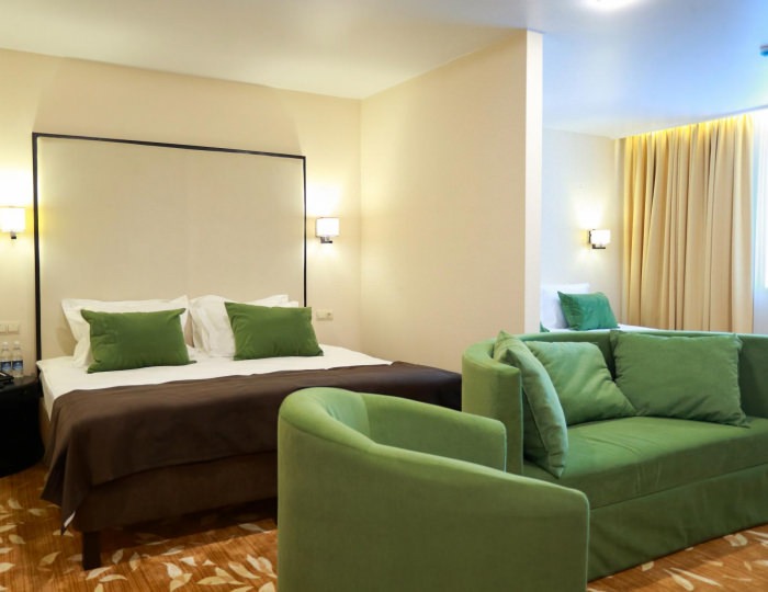 Номер люкс семейный с 2 двуспальными кроватями - Отель Garden Spa Hotel / Гарден Спа Отель Чебоксары