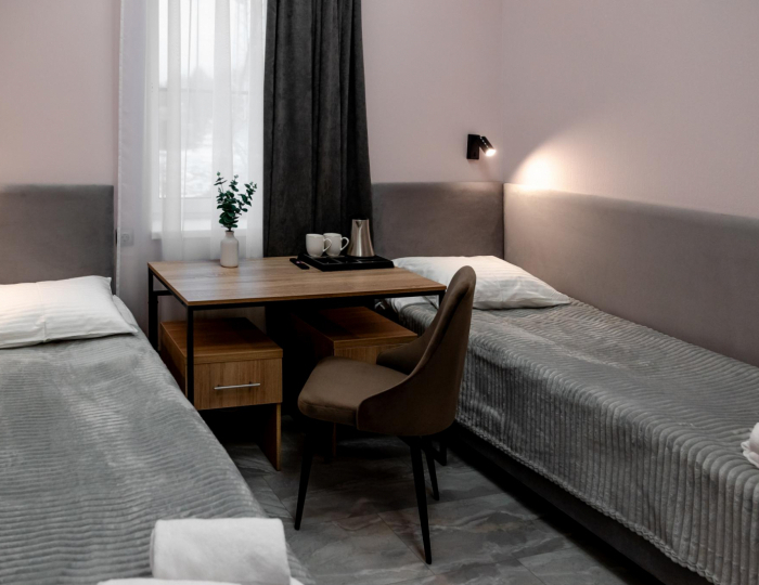 2-местный номер стандарт с 2 односпальными кроватями - Отель «ДУБос» Дубна