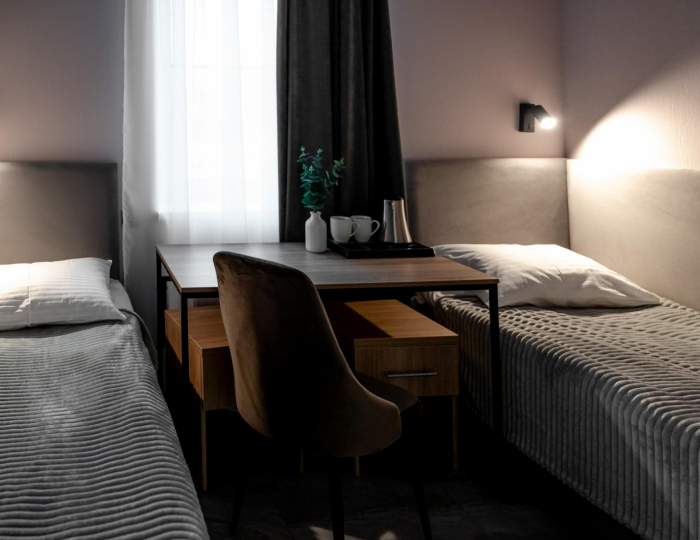 2-местный номер стандарт с 2 односпальными кроватями - Отель «ДУБос» Дубна