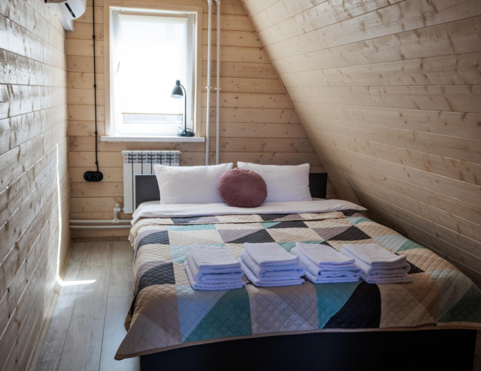 4-местные 2-комнатные апартаменты стандарт с 2 двуспальными кроватями - Загородный отель «Четыре сезона» Тамбов