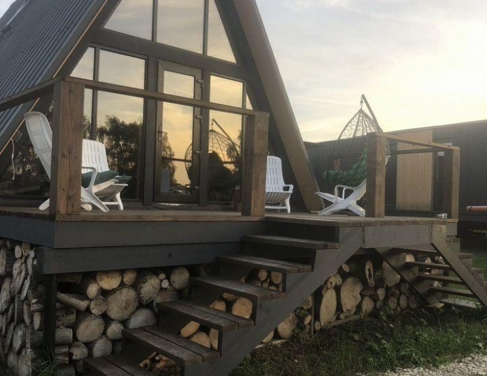 Коттедж «А-frame дом у озера в Кузьминском» Домодедово