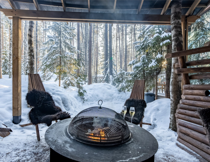 Лодж с террасой и зоной BBQ - Отель «WE LODGE» Санкт-Петербург