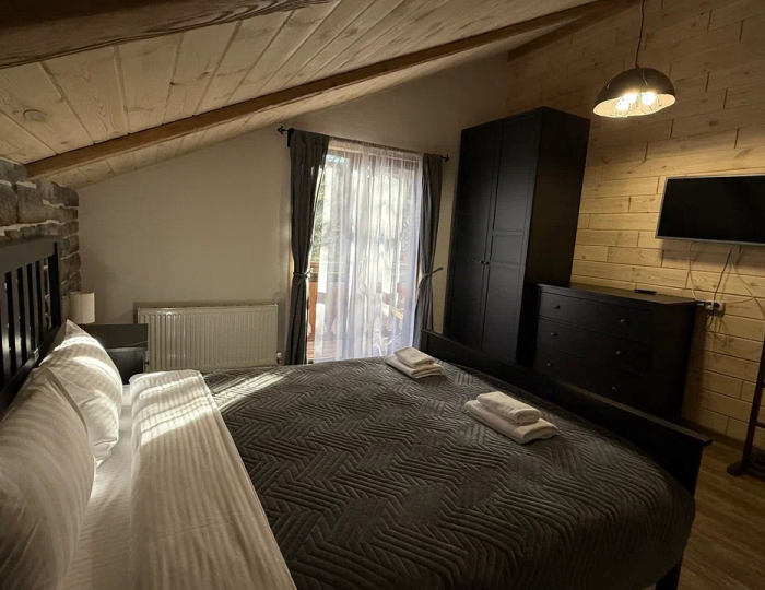 Дом Dream chalet с баней, сибирским чаном и тенисным кортом - Отель «Dreamland Villas / Дримлэнд Виллас» Архыз