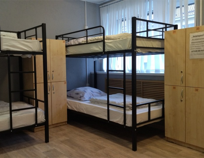 Кровать в 10-местном общем номере - Карелия «Хостел» Петрозаводск