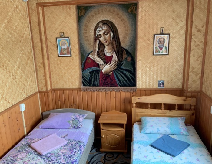 Комната эконом с 2 односпальными кроватями (общие удобства) - Гостевой дом «Никольская слобода в Дивеево» Дивеево
