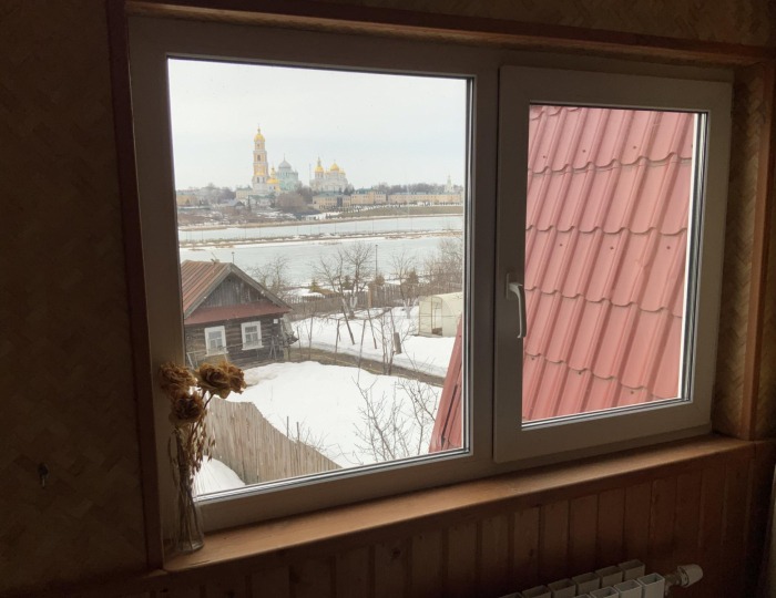 Комната эконом с 2 односпальными кроватями (общие удобства) - Гостевой дом «Никольская слобода в Дивеево» Дивеево