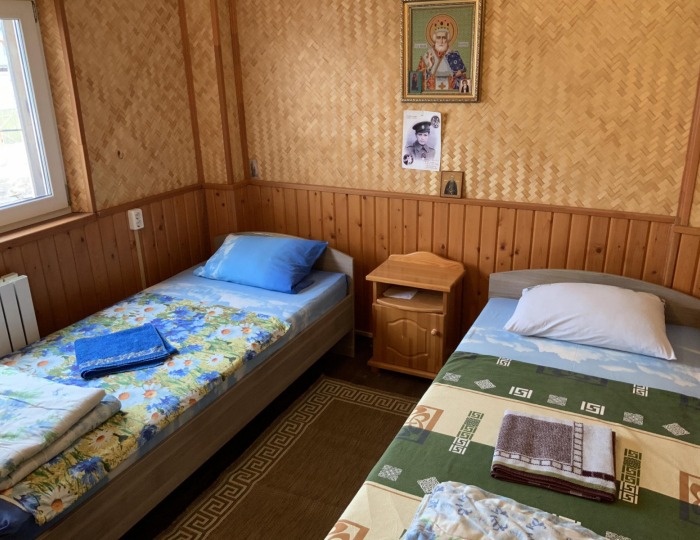 Комната эконом с 2 односпальными кроватями (общие удобства) - Гостевой дом «Никольская слобода в Дивеево» Дивеево