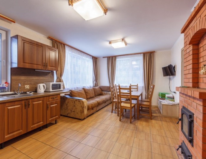 Дом 10 местный у скалы - База отдыха «Урочище Меклахти» Кортела