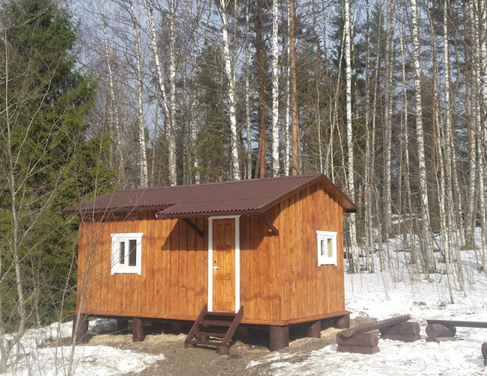 Дом Хижина 4-местная на острове - База отдыха «Урочище Меклахти» Кортела